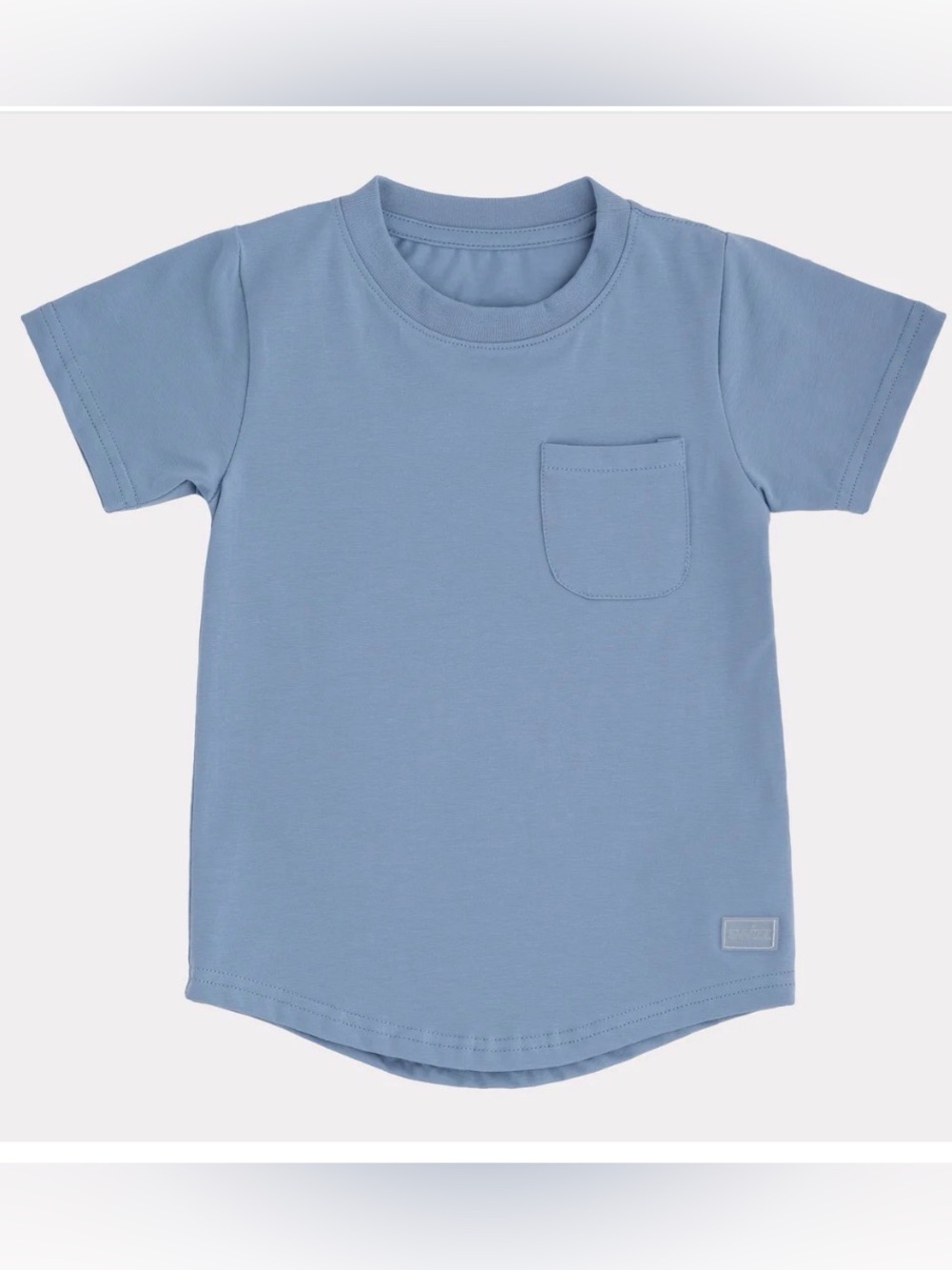 Swizz the label Crewneck Pocket T-Shirt - Light Blue